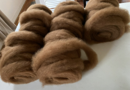 finished roving bumps sitting on a table